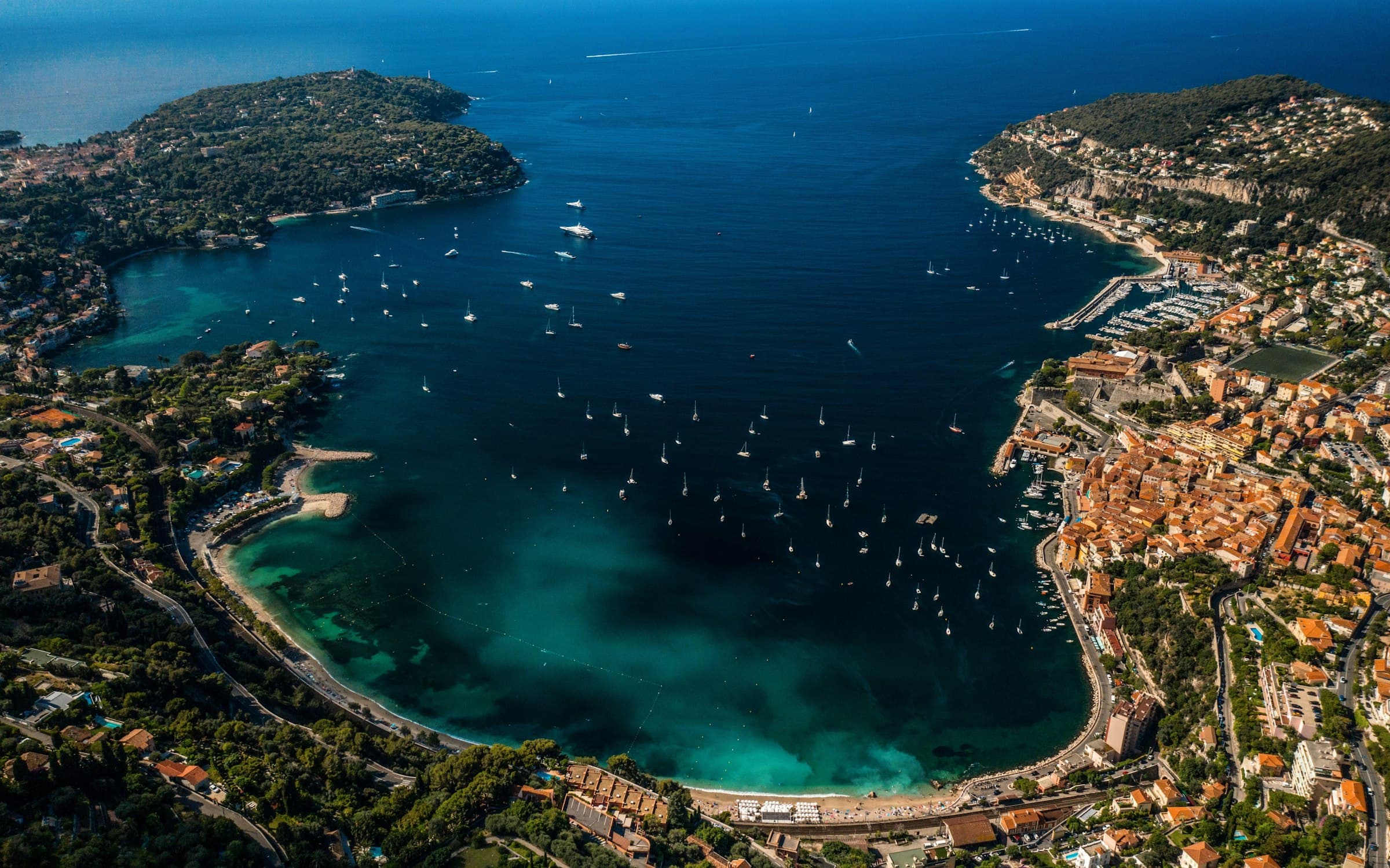 La Côte d’Azur vue de la mer